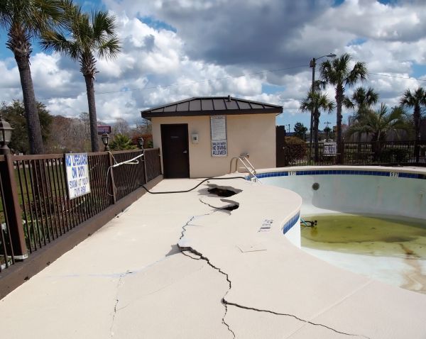 Cracked Patio Repair in College Station